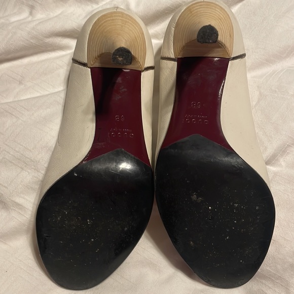 Gucci web bow open toe shoes used 6B 36 - Picture 6 of 9